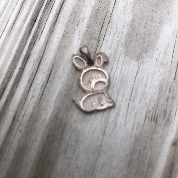 Silver Bunny/Dog? Charm Sterling Silver Charm/Pendant - Picture 2 of 13